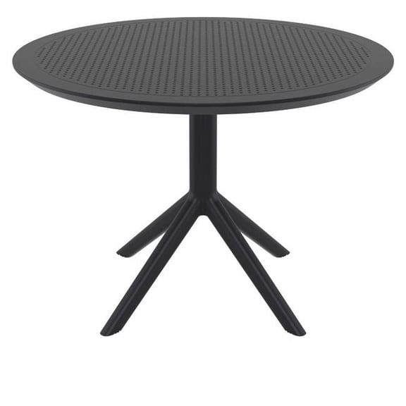 Compamia Sky Round Dining Table 42 inch Black