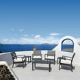 thumbnail image 1 of Siesta Artemis XL Club Seating Set 7 Piece Dark Gray with Sunbrella Natural Cushions, 1 of 4