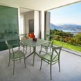 thumbnail image 1 of Compamia Cross XL Patio Dining Set with 4 Chairs Olive Green, 1 of 4