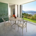 thumbnail image 1 of Compamia Cross XL Patio Dining Set with 4 Chairs Taupe, 1 of 4