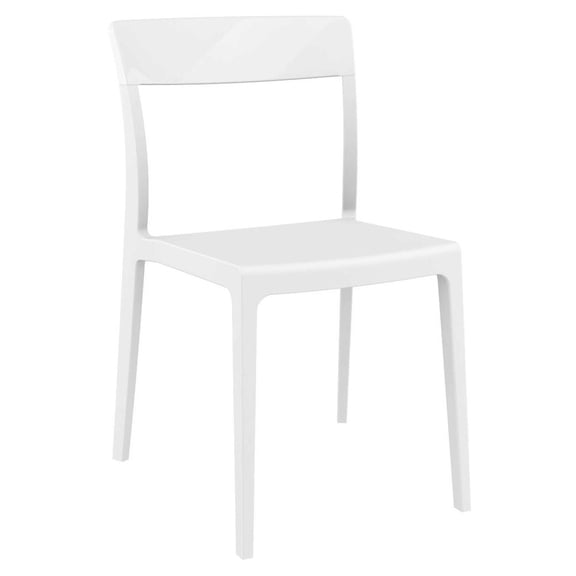 Compamia Flash Dining Chair White Glossy White, Set of 2