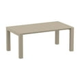 thumbnail image 1 of Siesta ISP774-DVR 70 - 86 in. Vegas Dining Extendable Table  Dove Gray, 1 of 11