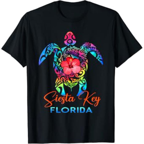 Siesta Key Florida 2023 Sea Turtle Beach Summer Vacation T-Shirt