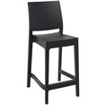 thumbnail image 1 of Compamia Maya Resin Counter Stool Black, Set of 2, 1 of 7
