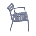 thumbnail image 1 of Compamia Paris Outdoor Bench Dark Gray, 1 of 6