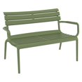 thumbnail image 1 of Compamia Paris Outdoor Bench Olive Green, 1 of 7