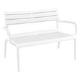 thumbnail image 1 of Compamia Paris Outdoor Bench White, 1 of 6