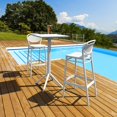 thumbnail image 1 of Compamia Sky Marcel Square Bar Set with 2 Barstools White, 1 of 4