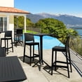thumbnail image 1 of Siesta Sky Maya Square Bar Set With 2 Barstools With Black Finish ISP1163S-BLA, 1 of 4