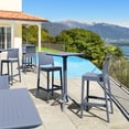 thumbnail image 1 of Compamia Sky Maya Square Bar Set with 2 Barstools Dark Gray, 1 of 4