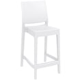thumbnail image 1 of Compamia Sky Maya Square Bar Set with 2 Barstools White, 1 of 4