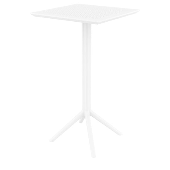 Compamia Sky Square Folding Bar Table 24 inch White