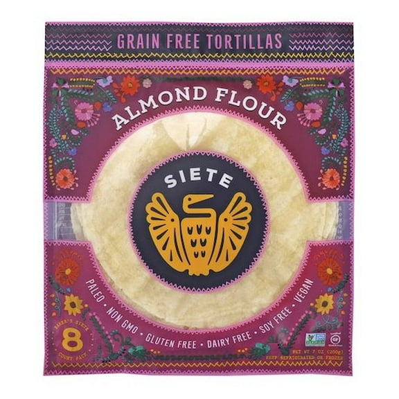 Siete Almond Flour Tortilla, 7 Ounce -- 12 per case