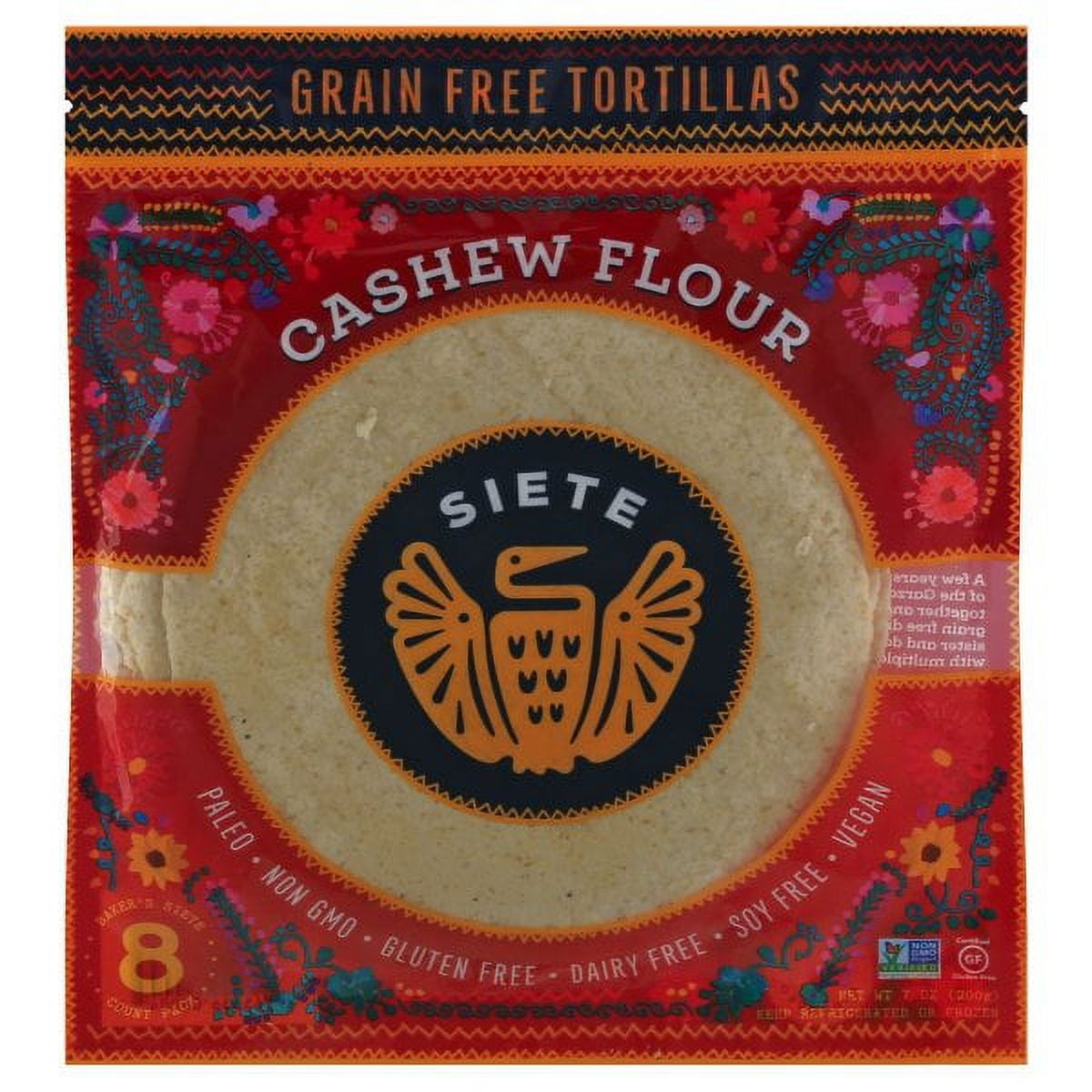 Siete Cashew Flour Grain Free Tortillas, 8 Tortillas