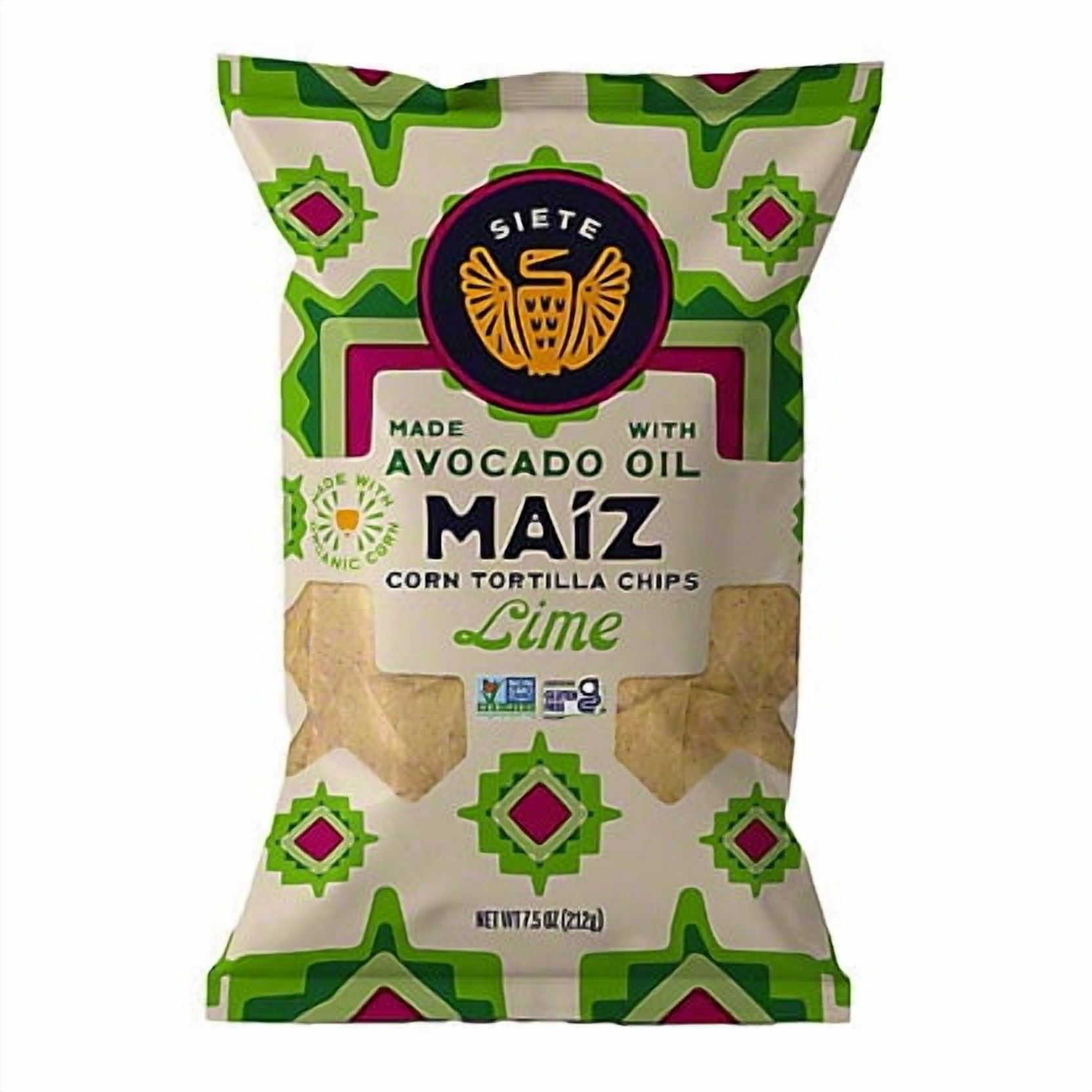 Siete Chips Siete Maiz Totopos Corn Tortilla Chips Sea Salt Gluten Free Masa Chips