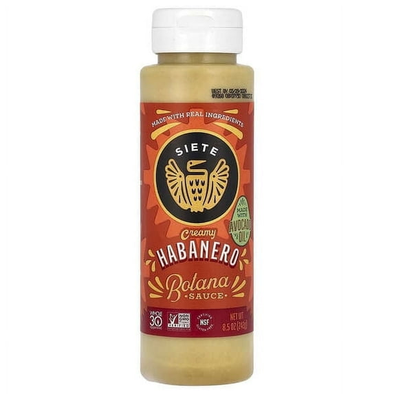 Siete, Creamy Habanero Botana Sauce, 8.5 oz Pack of 3
