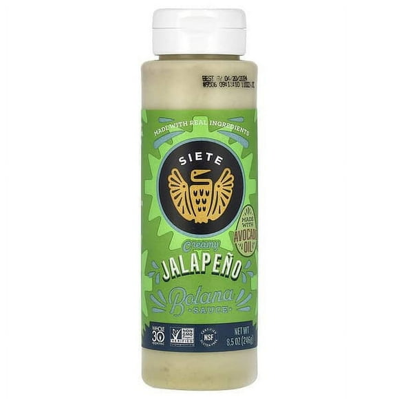 Siete, Creamy Jalapeno Botana Sauce, 8.5 oz Pack of 2
