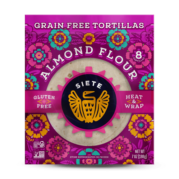 Siete Foods Grain Free Almond Flour Tortillas, 7oz., 8 Count
