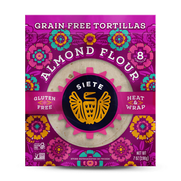Siete Foods Grain Free Almond Flour Tortillas, 7oz., 8 Count