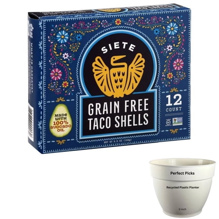 Siete Family Foods Grain Free Crunchy Taco Shells, 12 Count