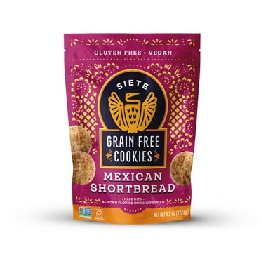 Siete Family Foods Grain Free Mexican Shortbread Cookies, 4.5 oz