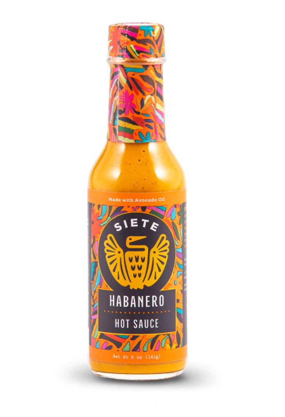 Siete Foods Habanero Flavored Hot Sauce, 5 fl oz.