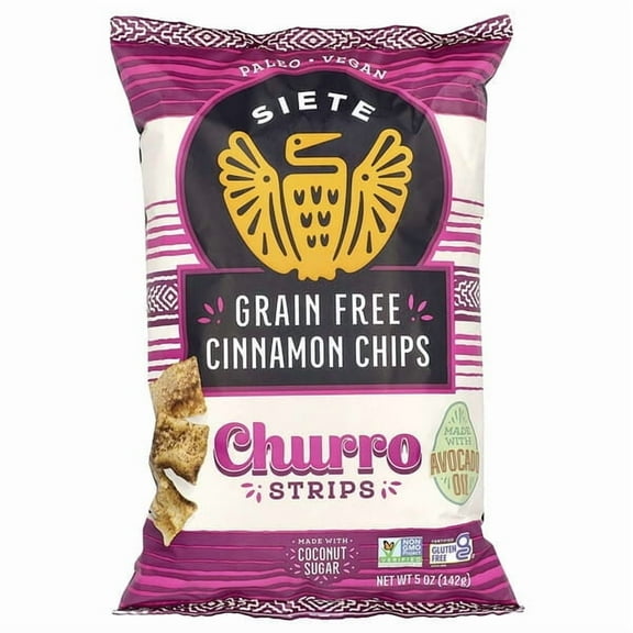Siete, Grain Free Cinnamon Chips, Strips, Churro, 5 oz Pack of 3