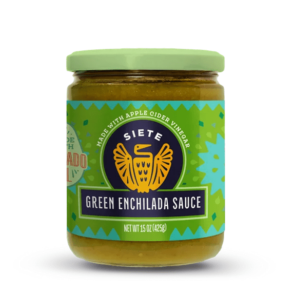 (6 pack) Siete Family Foods Gluten Free Green Enchilada Sauce, 15 oz