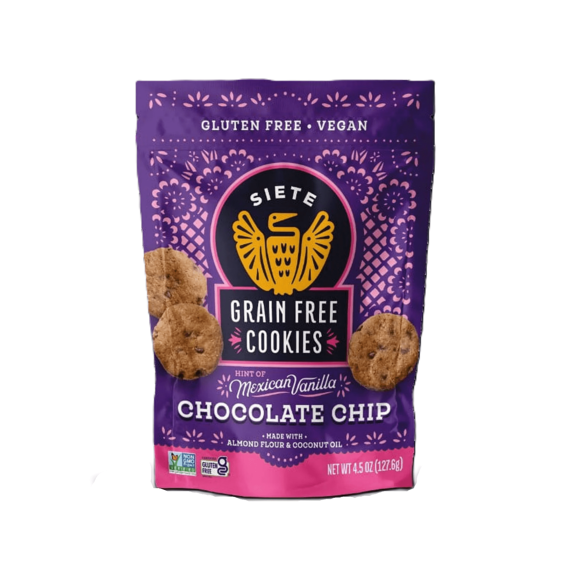 Siete Hint of Mexican Vanilla Chocolate Chip Grain Free Cookies