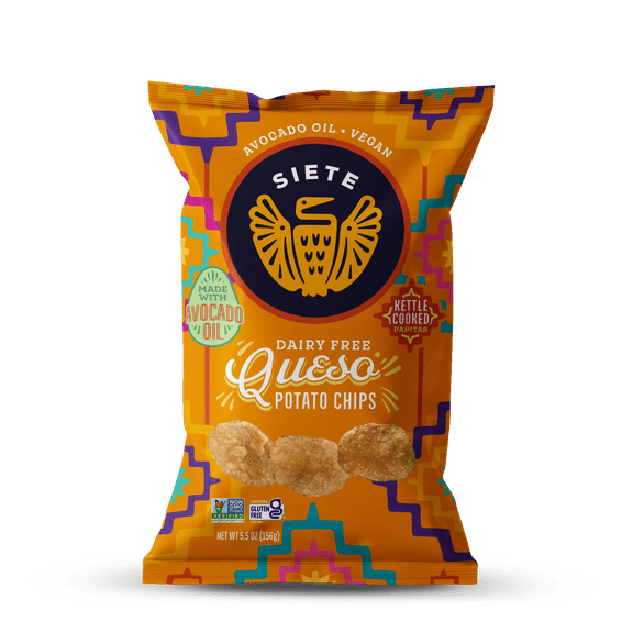Siete Kettle Cooked Potato Chips Queso - 5.5 oz.