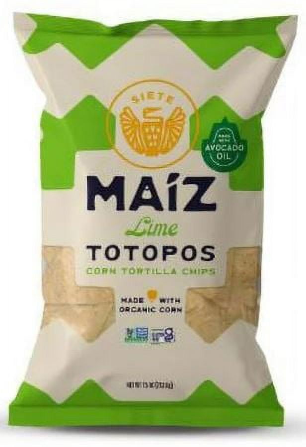 Siete Lime Grain Free Totopos Corn Tortillas Chips 7.5oz