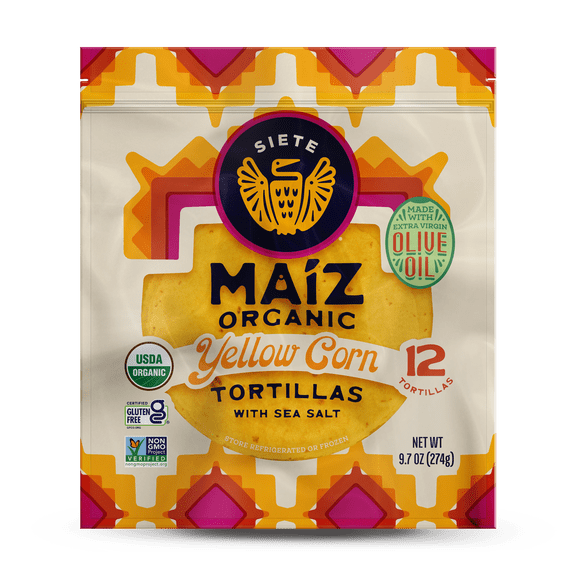 Siete Maiz Yellow Corn Tortilla 12 ct