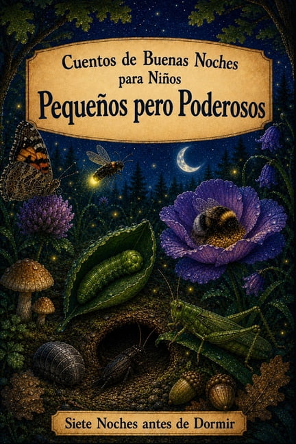Siete Noches Antes de Dormir Cuentos de Buenas Noches para NiÃ±os: Insectos - PequeÃ±os pero Poderosos, Book 9, (Paperback)