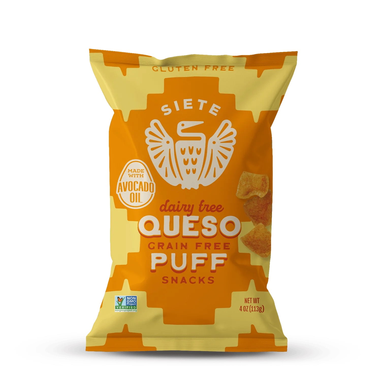 Siete Queso Cheese Grain Free Puff Snack 4OZ