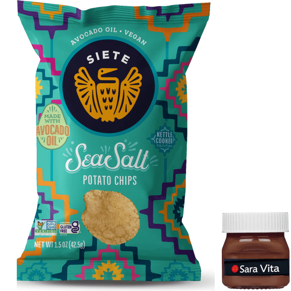 Siete Sea Salt Kettle Cooked Potato Chips 1.5 oz Snack Pack