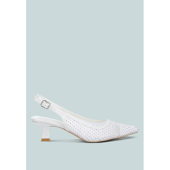 Siev Rhinestone Slingback Mules