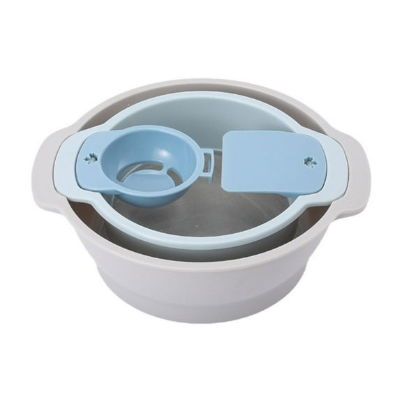 Sieve Set Trimming Tray with Mesh, Stackable Flour Sifter & Kitchen Baking Screen, Lightweight Plastic Sieve for Dry Ingredients, Multi-Use for Kitchen Baking & Cooking, 1*Small Flour Sifter