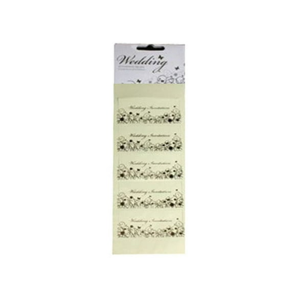 Sifcon 10 Wedding Invitations Tip-Ons - (12 Packs)