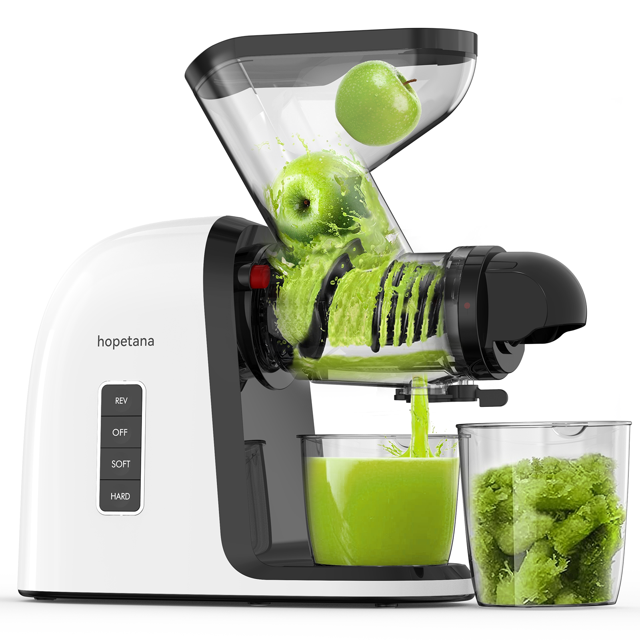 SIFENE Cold Press Juicer, Dual 3" Wide Mouth, 250W Slow Masticating
