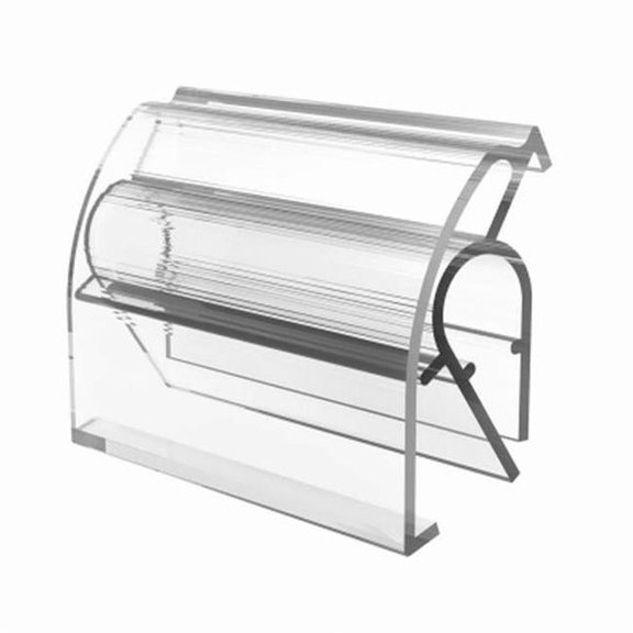 Siffron 100643 2 in. Clear Wire Label Holder, Pack of 100