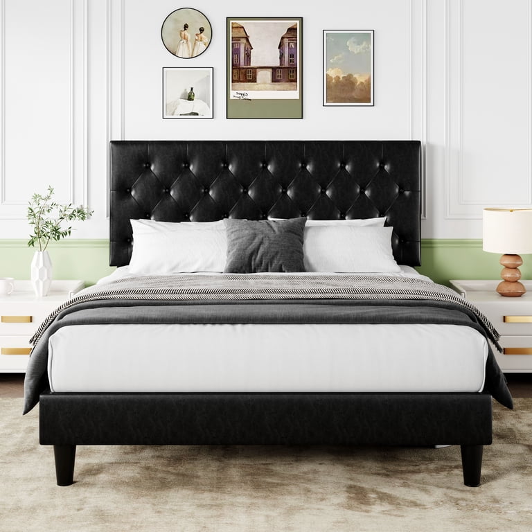 Leather Upholstered Bed Modern Designer Bed With Leather Headboard — free download
