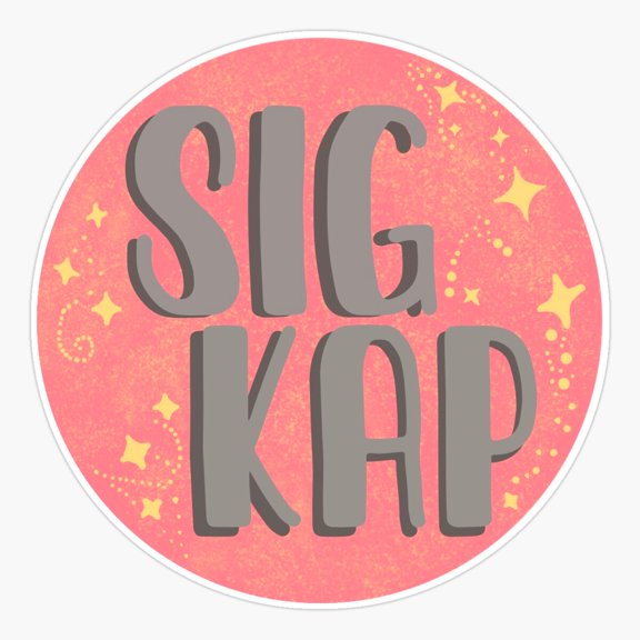 Sig Kap Letter Sticker