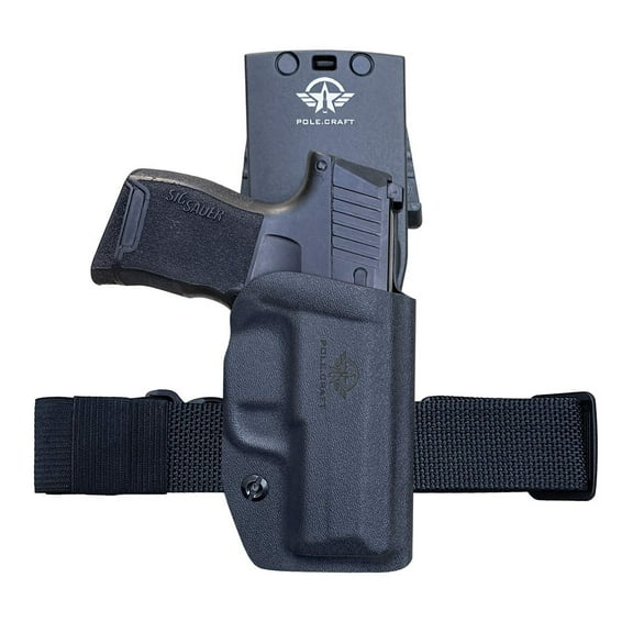 Sig P365 Holsters, P365 Holsters OWB Kydex Holster Custom Fit: Sig Sauer P365 / P365 SAS / P365 X Pistol - Outside Waistband Carry 1.5-2 Inch Belt Clip (Black, Right)
