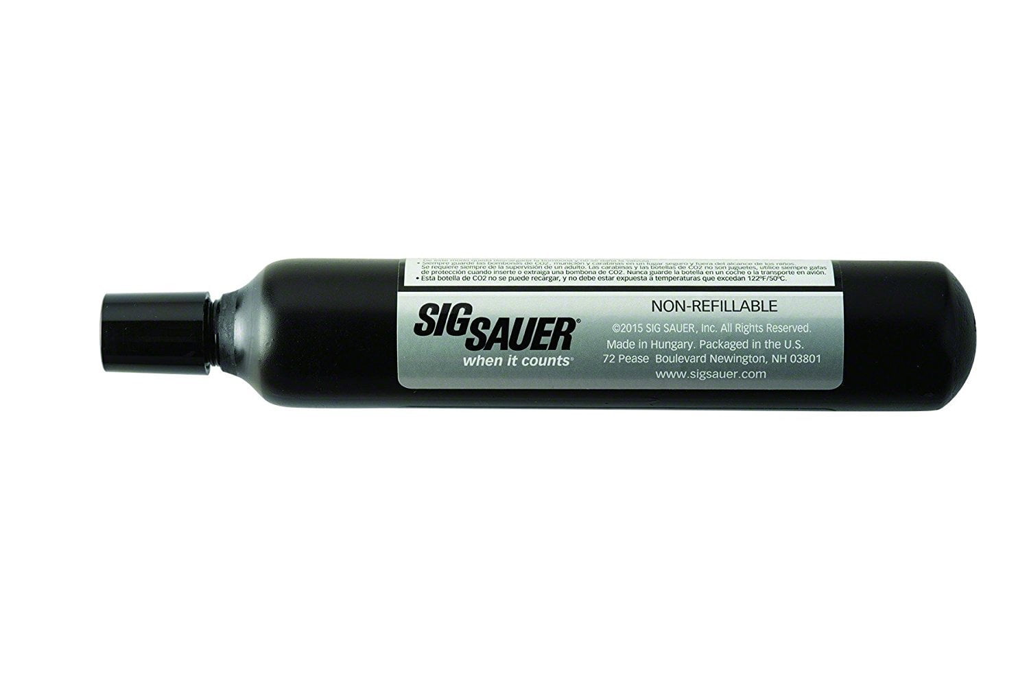 Sig Sauer Prefilled CO2 Cartridge for Airguns, 12g, 2 Piece Pack
