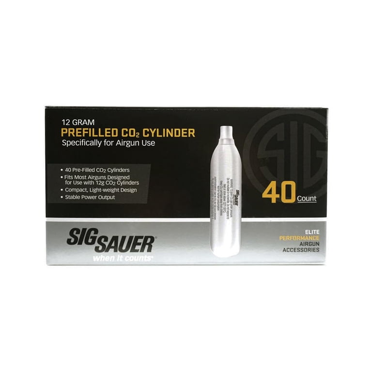 Sig Sauer 12gr CO2 Cartridges - Pre-filled Cylinders for Airgun