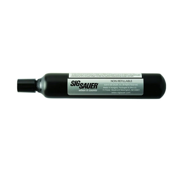 Sig Sauer Prefilled CO2 Cartridge for Airguns, 12g, 2 Piece Pack