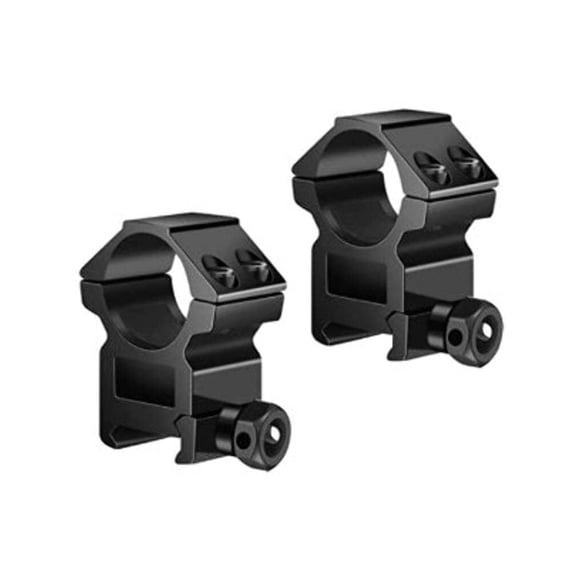 Sig Sauer Buckmasters 1" High 1.12" Aluminum Matte Black Scope Rings, Fits 1" Tube, Pick/Weaver Rails (SOA10035)