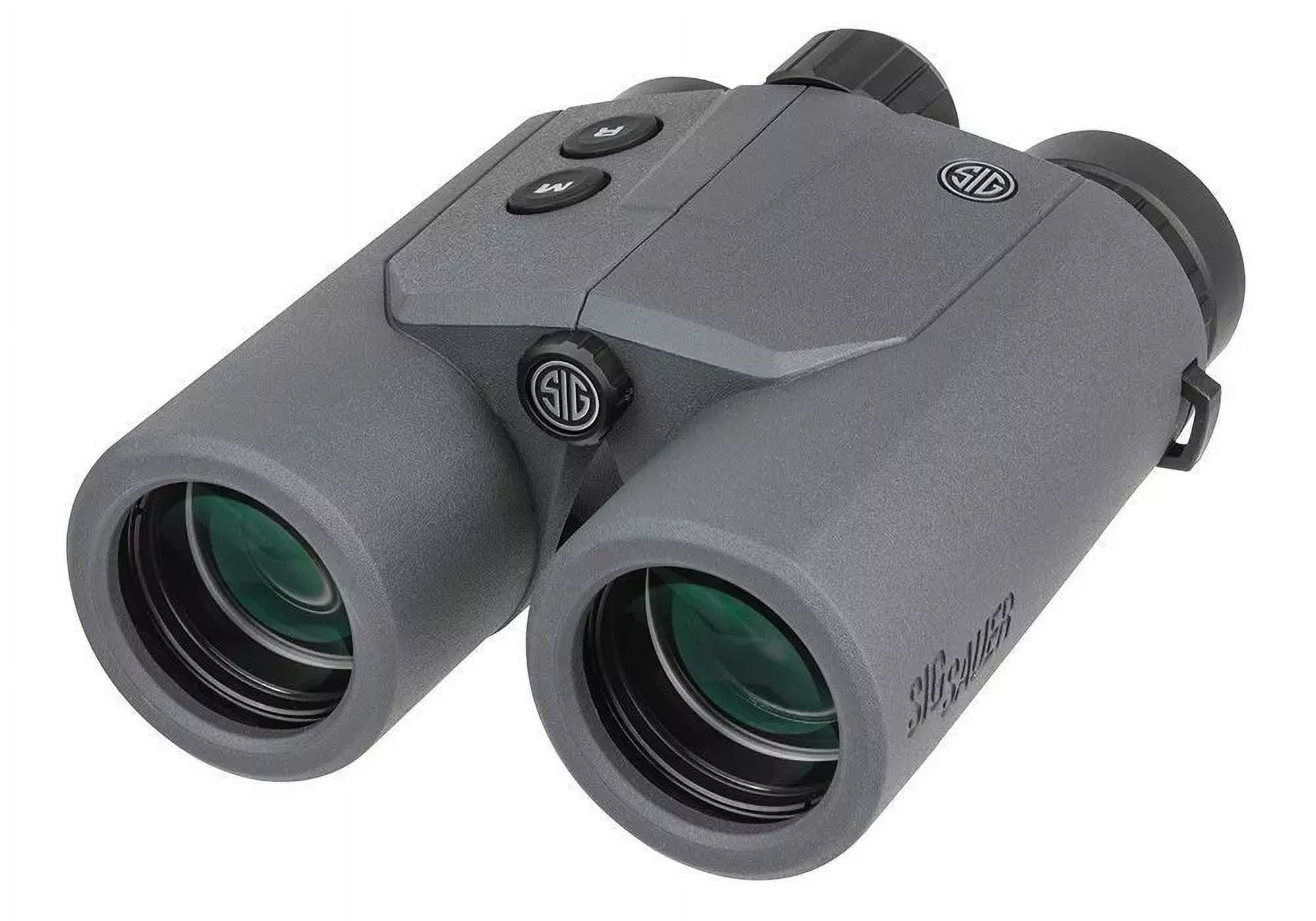 SIG SAUER Hunting Targeting Precise Versatile Anti-Reflection Illuminated Display Canyon 10x42mm Laser Rangefinding Binoculars, Gray