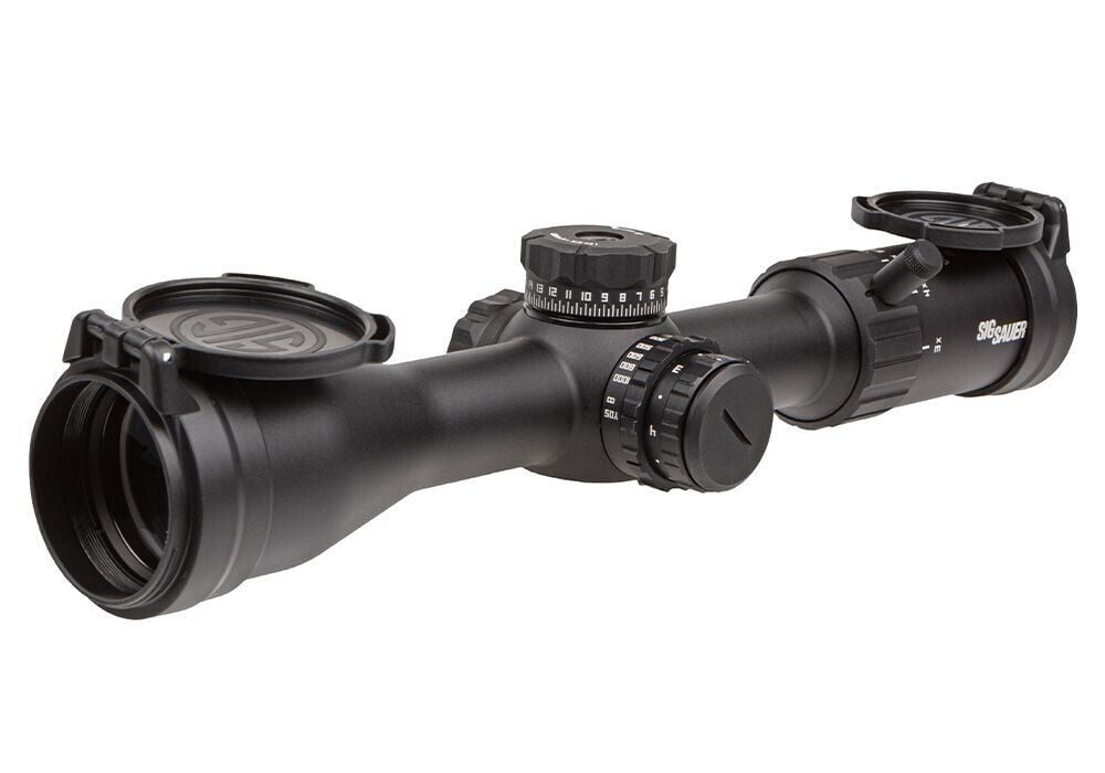 Sig Sauer WHISKEY4 3-12x44mm Riflescope w/ SFP Illuminated Hellfire BDC-1 Reticle - SOW43002