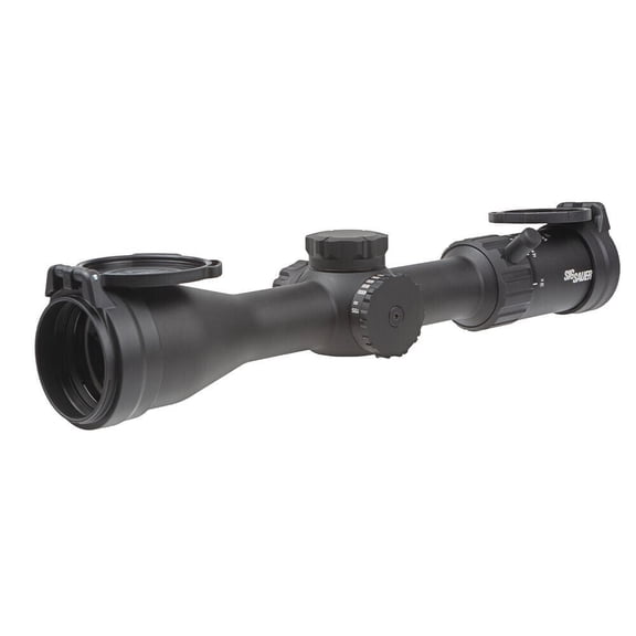 Sig Sauer WHISKEY4 3-12x44mm Riflescope w/ SFP Illuminated Hellfire Quadplex Reticle - SOW43004
